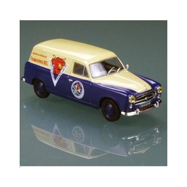 Miniature 1/43 Peugeot DMA "La Vache Qui Rit" - Modèle Publicitaire Atlas - Neuf En Boîte