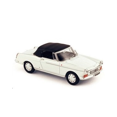 Miniature Peugeot 404 Cabriolet Blanc 1967