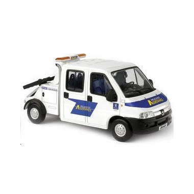 Miniature Norev 1:64 Peugeot Boxer Pompier - Occasion - Très Bon État - Style Majorette