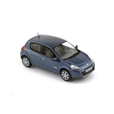 Miniature Renault Clio gris bleu 2009
