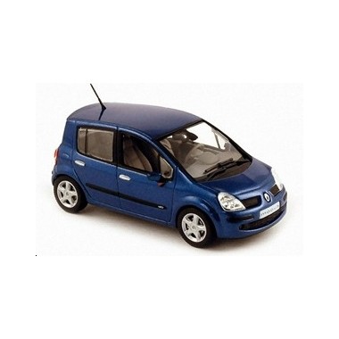 Voiture Miniature Renault Modus Phase 1 Verte - Échelle 1:43 - Marque Norev - Occasion - Réf. 77 11 227 754