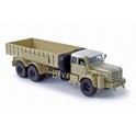 Miniature Berliet GBO 15 6x4 HC plateau ridelles beige 1957