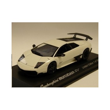 Miniature Lamborghini Murcielago LP670-4 Super Veloce blanche