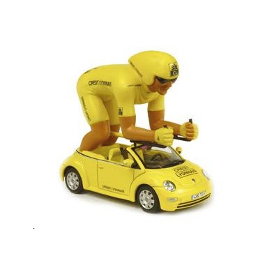 Miniature VW Beetle Tour de France Cr. Lyonnais Cycliste géant Miniature VW Beetle Tour de France Cr. Lyonnais Cycliste géant