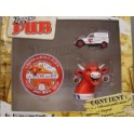 Miniature Vache qui Rit 2CV + figurine + 1 magnet