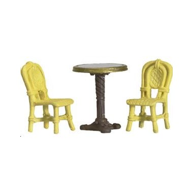 Table de café avec 2 chaises