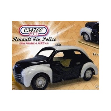 Miniature Renault 4CV Police en tole