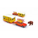 Miniature Peugeot 404 + caravane Pinder Piste aux Etoiles