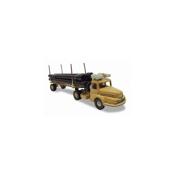 Dinky Toys - Model Vrachtwagen - Dinky Supertoys 39A Tracteur Unic Et Semi Remorque Porte Voitures Boilet