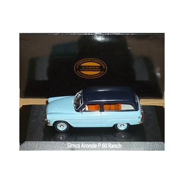 Miniature Simca P60 Ranch bleue 1961