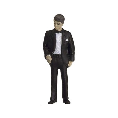 Figurine homme en costume de soirée