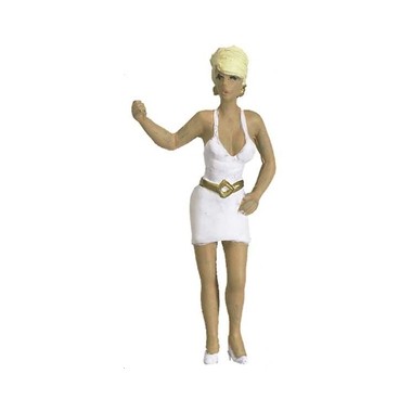 Figurine femme légère auto-stoppeuse