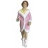 Figurine femme en manteau rose