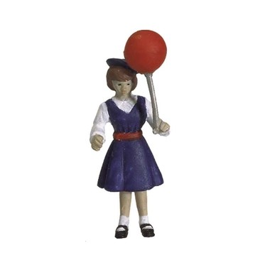 Figurine fillette avec ballon
