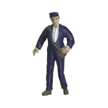 Figurine pompiste, bleu Figurine pompiste, bleu