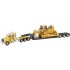 Miniature Peterbilt 389 + remorque surbaissée + CAT D8R