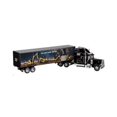 Miniature Peterbilt 379 Caterpillar Reflections Mural Truck