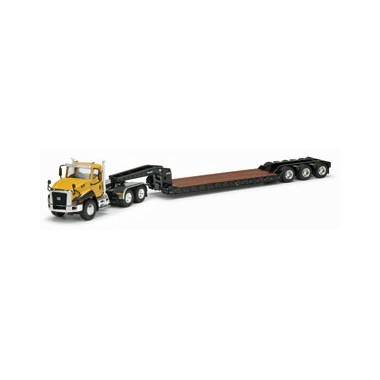 Miniature Caterpillar CT660 Tracteur et semi-remorque porte-engin