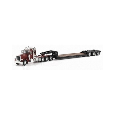 Miniature Peterbilt 389 Daycab remorque porte-chars 3 essieux