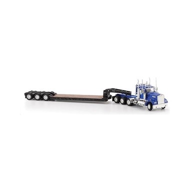 Miniature Kenworth W900 remorque surbaissée porte-engins