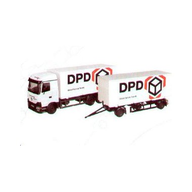 Miniature Mercedes Actros + Remorque "DPD" Miniature Mercedes Actros + Remorque "DPD"