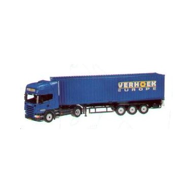 Miniature Scania R Porte containers 40Ft "Verhoek" Miniature Scania R Porte containers 40Ft "Verhoek"