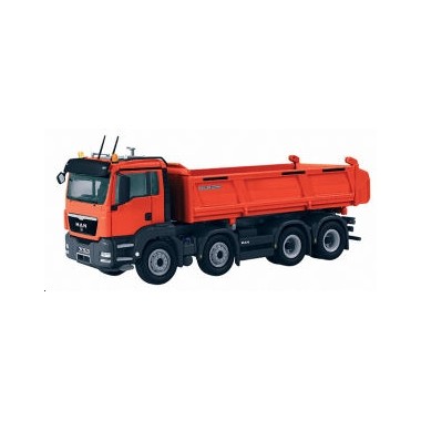 Miniature Man TGS 8x4 Meiller Tipper orange Miniature Man TGS 8x4 Meiller Tipper orange