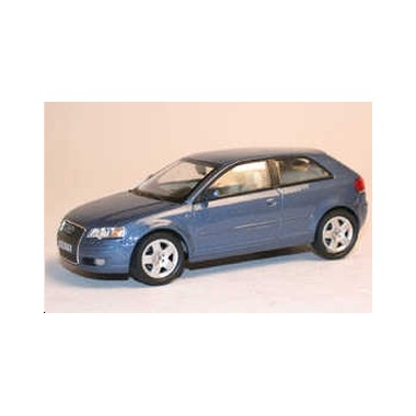 Miniature Audi A3 Bleu métallisé 2006