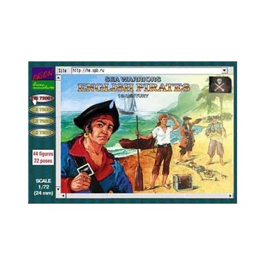 Figurines maquettes Pirates anglais XVII / XVIIIème Siècle
