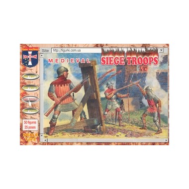 Figurines maquettes Troupes de siège médiévales Fin XVème Siècle