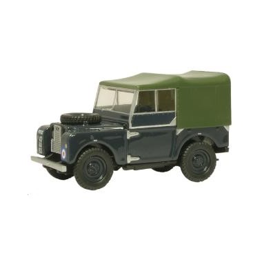 Miniature Land Rover baché bleu RAF