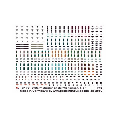 Décalques Uniform insignia of the german tank tropps XXXXXX