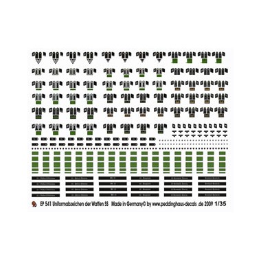 Décalques Insignes et Détails d'uniformes Waffen SS