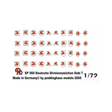 Décalques Insignes Divisionnaires allemands, N°7