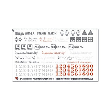 Décalques Marquages Chars et véhicules soviétiques