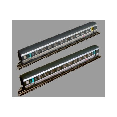Coffret 2 voitures Corail logo Carmillon SNCF Epoque 5 