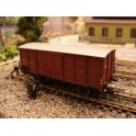 Wagon fourgon toit plat marron SNCF Epoque 3