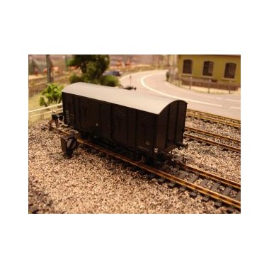 Wagon fourgon toit plat noir SNCF Epoque 3 Wagon fourgon toit plat noir SNCF Epoque 3
