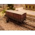 Wagon fourgon toit plat marron aspect vieilli SNCF Epoque 3