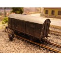 Wagon fourgon toit bombé noir aspect vieilli SNCF Epoque 3