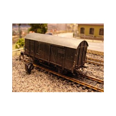 Wagon fourgon toit bombé noir aspect vieilli SNCF Epoque 3 Wagon fourgon toit bombé noir aspect vieilli SNCF Epoque 3