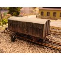 Wagon fourgon toit plat noir aspect vieilli SNCF Epoque 