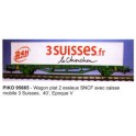 Wagon porte-container 3 Suisses SNCF Epoque 5