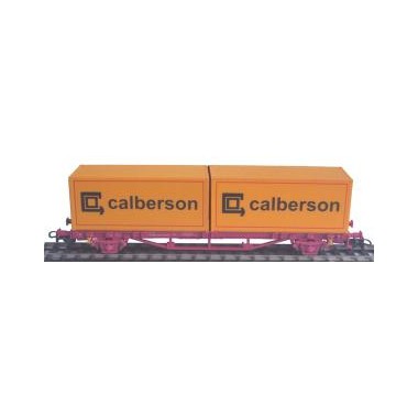 Wagon porte-container Calberson SNCF Epoque 5 Wagon porte-container Calberson SNCF Epoque 5