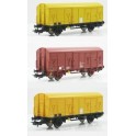 Wagons couverts 2 essieux Gs4 TSO Epoque 5, Kit 3 pièces