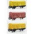 Wagons couverts 2 essieux Gs4 TSO Epoque 5, Kit 3 pièces