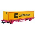 Wagon Plat SNCF 2 Essieux Caisse Mobile Calberson, Epoque 5