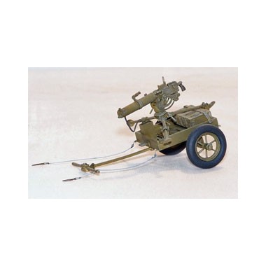 Maquette U.S. handcart M3A1 with Browning 0,3, 2eme GM
