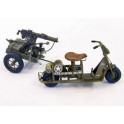Maquette U.S. Airborne scooter with machine gun, 2ème GM 