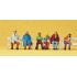 Figurines En couple sur les Bancs